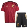 Conjunto (Camiseta+Pantalón Corto) Bélgica Primera Equipación Euro 2024 - Niño